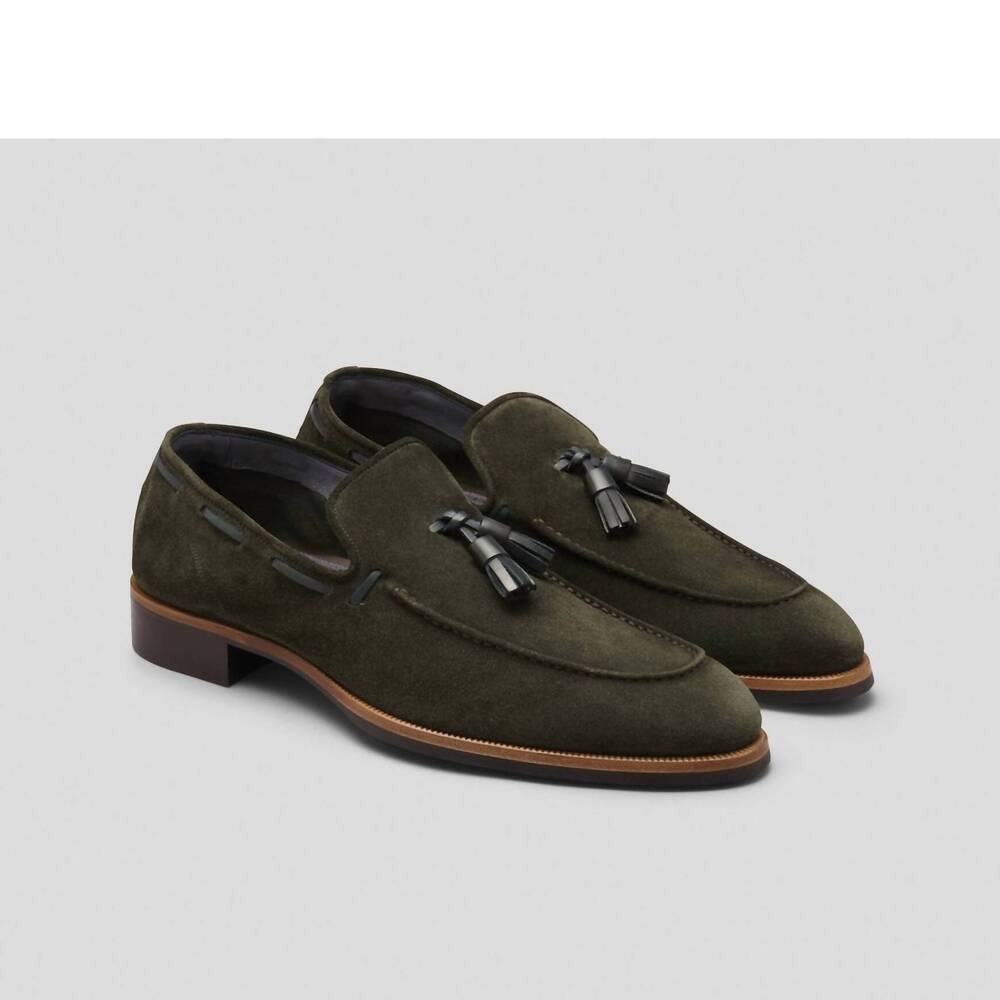 NEW SCARPE DI BIANCO men's napoli suede loafer in selva